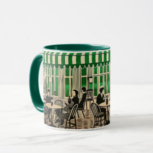Paris Café Geschenk minimaler optischer Stil Tasse