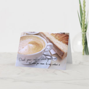 PARIS CAFE Grußkarte Dankeskarte