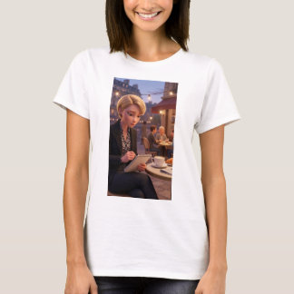Paris Café Journal Mädchen T-Shirt