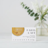 Paris-Café-Kaffee-Getränk-Loyalität/Lochkarte Treuekarte (Stehend Vorderseite)