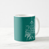 Paris Café Kaffeetasse (VorderseiteRechts)