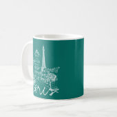 Paris Café Kaffeetasse (Vorderseite Links)