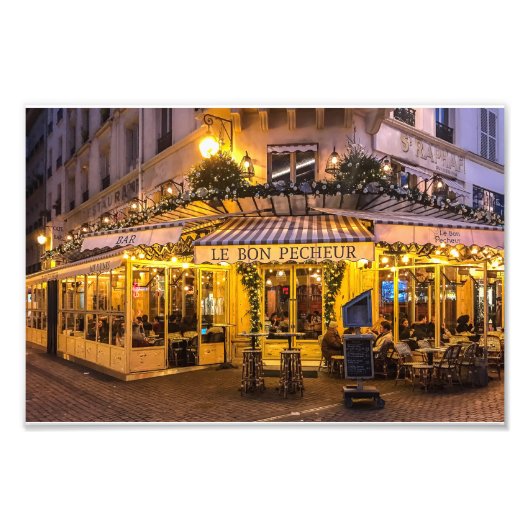 Paris Cafe - Le Bon Pecheur - Fotodruck (Vorne)
