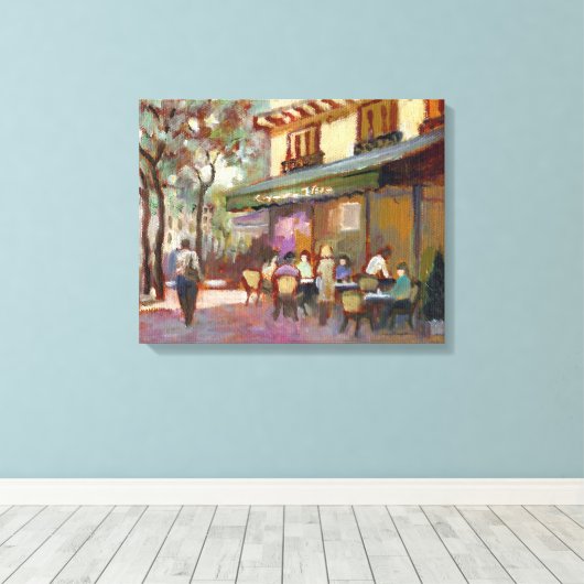 Paris Café Leinwanddruck (Insitu (Holzboden))