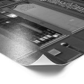 Paris Café - Les Tontons - Schwarz und Weiß - Fotodruck (Ecke)