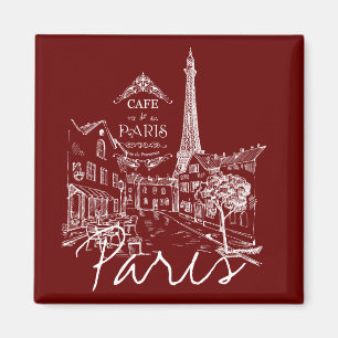 Paris Café Magnet