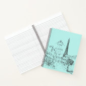 Paris Café-Notebook Notizblock (Innenseite)
