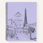 Paris Café-Notebook Notizblock (Vorderseite)