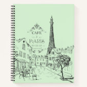 Paris Café-Notebook Notizblock (Vorderseite)