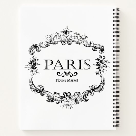 Paris Café Notizblock (Rückseite)