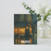 Paris Café Postkarte (Stehend Vorderseite)