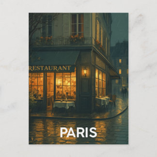 Paris Café Postkarte