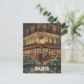Paris Café Postkarte (Stehend Vorderseite)
