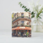 Paris Café Postkarte (Stehend Vorderseite)