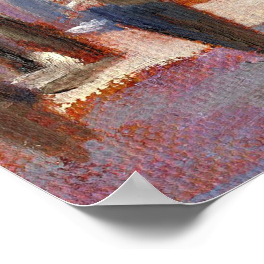 Paris Café Print Poster (Ecke)