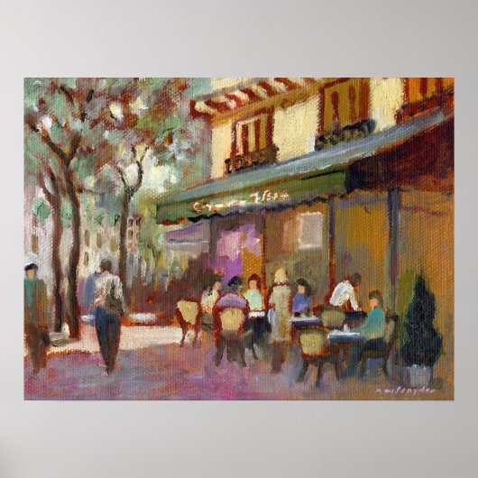 Paris Café Print Poster (Vorne)