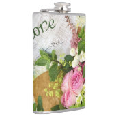 Paris Café Rose Flask Flachmann (Rechts)