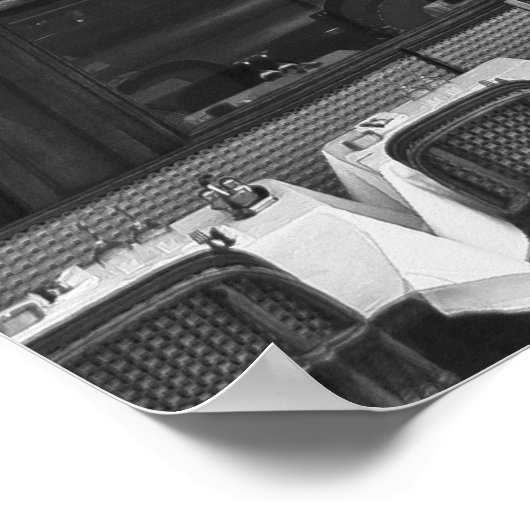 Paris Cafe Scene (IV) Poster (Ecke)