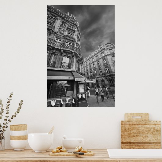 Paris Cafe Scene (IV) Poster (Küche)