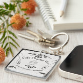 Paris Café Schlüsselanhänger (Vorderseite rechts)