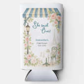 Paris Cafe She Said Oui Brautparty Selters Dosenkühler (Vorderseite)