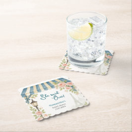 Paris Cafe She Said Oui Brautparty Untersetzer