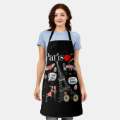 Paris Café Souvernir Fantasy Country Eiffel Tower Schürze (Getragen)