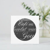 Paris-Café-Tafel-Menü-Zeichen Menükarte (Stehend Vorderseite)