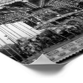 Paris Carousel B&W Poster (Ecke)