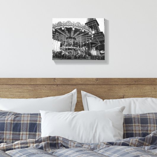 Paris Carousel Leinwanddruck (Insitu (Schlafzimmer))