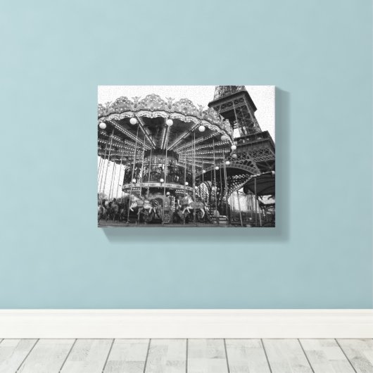 Paris Carousel Leinwanddruck (Insitu (Holzboden))