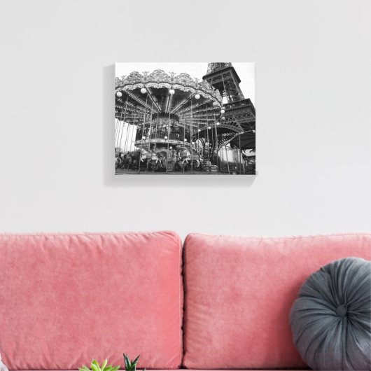 Paris Carousel Leinwanddruck (Insitu (Wohnzimmer))