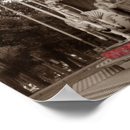 Paris Carousel Poster (Ecke)