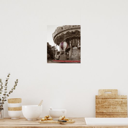 Paris Carousel Poster (Küche)