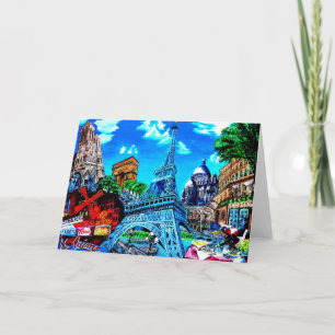 Paris carte de voeux karte
