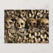 Paris Catacombs Skulls & Bones Postcard Postkarte (Vorderseite)