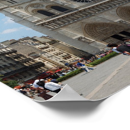 Paris - Cath�drale Notre-Dame - Poster (Ecke)