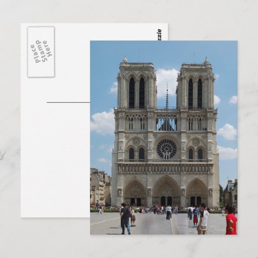 Paris - Cath � drale Notre-Dame - Postkarte (Vorne/Hinten)