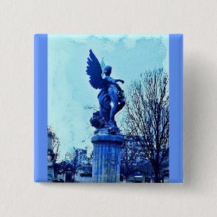 Paris Cemetary Angel Button