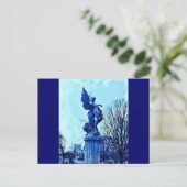 Paris Cemetary Angel Postkarte (Stehend Vorderseite)