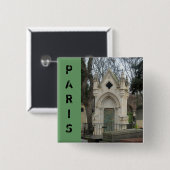 Paris Cemetary Button (Vorne & Hinten)