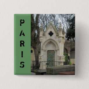 Paris Cemetary Button