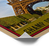 Paris - Champ de Mars Poster (Ecke)