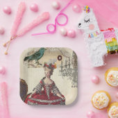 Paris Chandelier Marie Antoinette Vintag Französis Pappteller (Party)