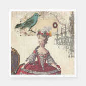 Paris Chandelier Marie Antoinette Vintag Französis Serviette (Vorderseite)