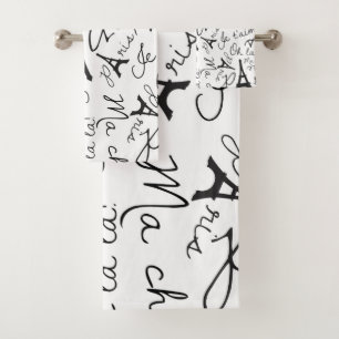 Paris Charm Badhandtuch Set