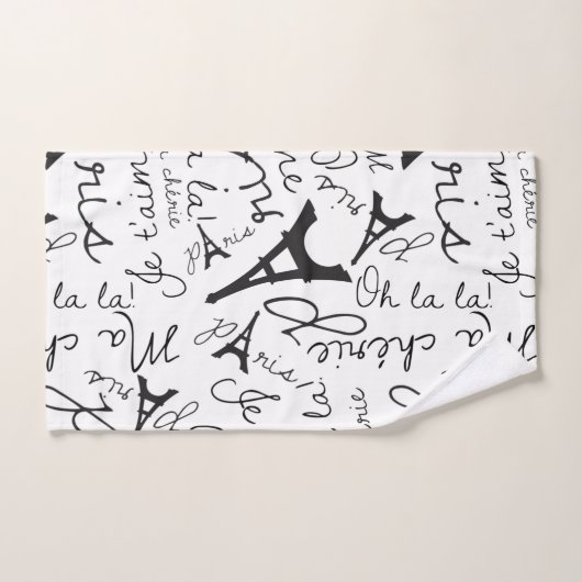 Paris Charm Badhandtuch Set (Handtuch)