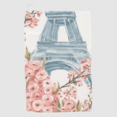 Paris Cherry Blossoms Golfhandtuch (Vorderseite)