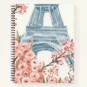 Paris Cherry Blossoms Notizblock (Vorderseite)