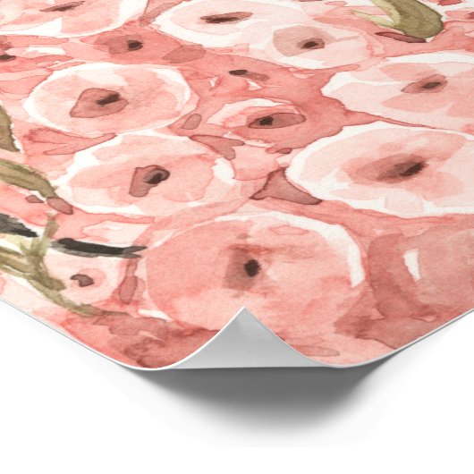 Paris Cherry Blossoms Poster (Ecke)